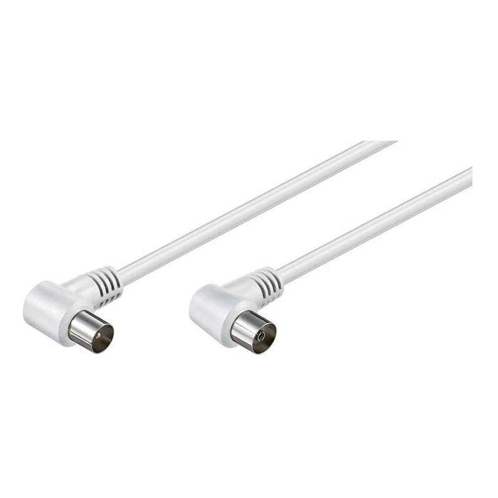 Vivanco Antennas Cable [1x Belling-Lee/IEC plug 75Ω - 1x Belling-Lee/IEC socket 75Ω] 1.50 m 90 dB White-2