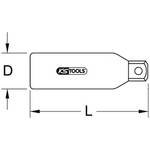 Adapter with protective insulation, 1/2