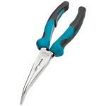 Flat round pliers, high-gloss chrome-plated