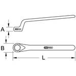 Box wrench with protective insulation, offset , 11mm