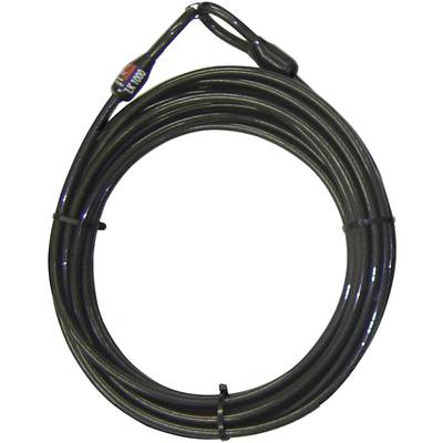 Security Plus 0289 Steel cable lock  Black  Padlock loops