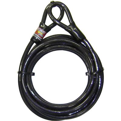 Security Plus 0290 Steel cable lock  Black  Padlock loops