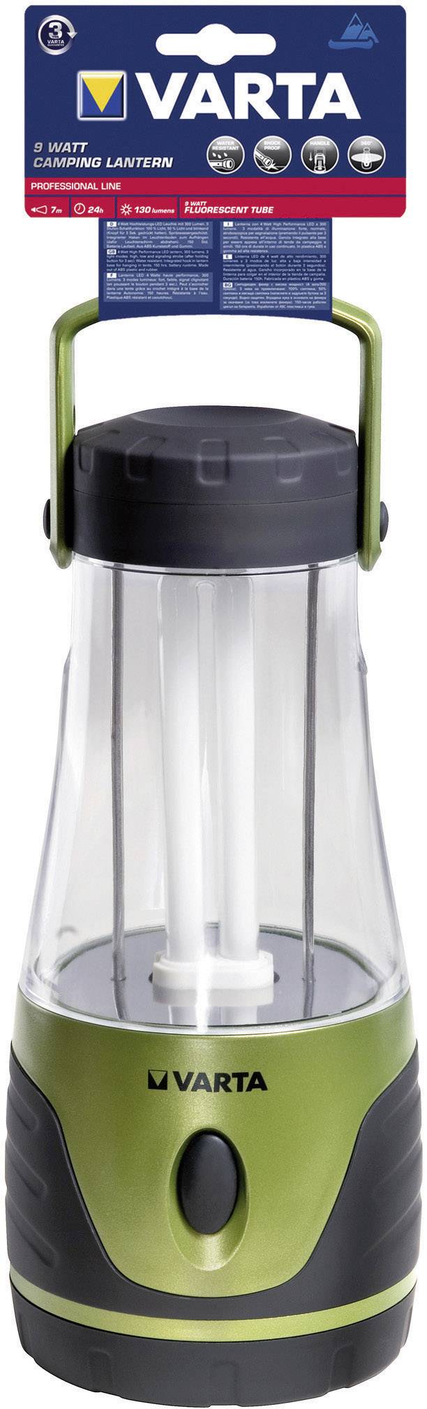 Varta 4D camping lantern, Fluorescent tubes, Green from