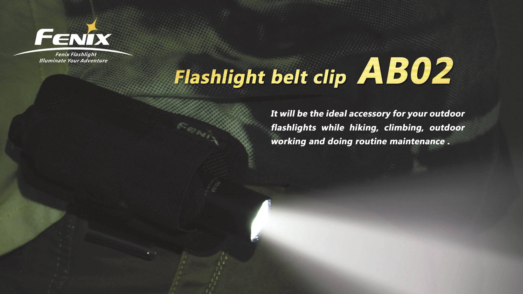 Fenix Light FENAB02 Belt clip For all torches with a Ø 18 - 26 mm-4