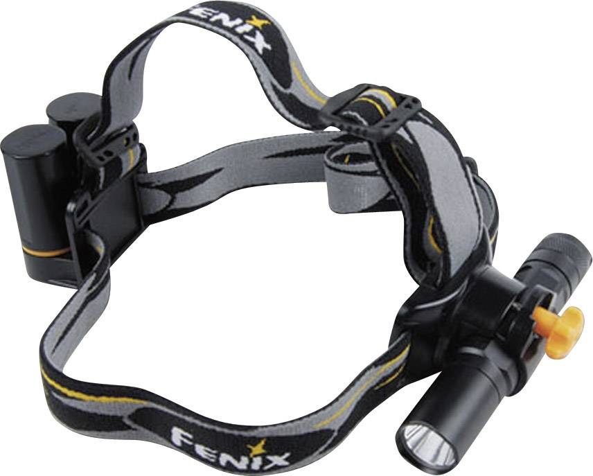 Head torch with adjustable strap and front light. Ideal for night-time outdoor activities or in dark environments.