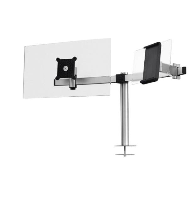 Durable Monitor desk mount 508823 1 Display(s) 53,3 cm (21") - 86,4 cm (34") Silver Rotatable, Height-adjustable, Tiltab-12