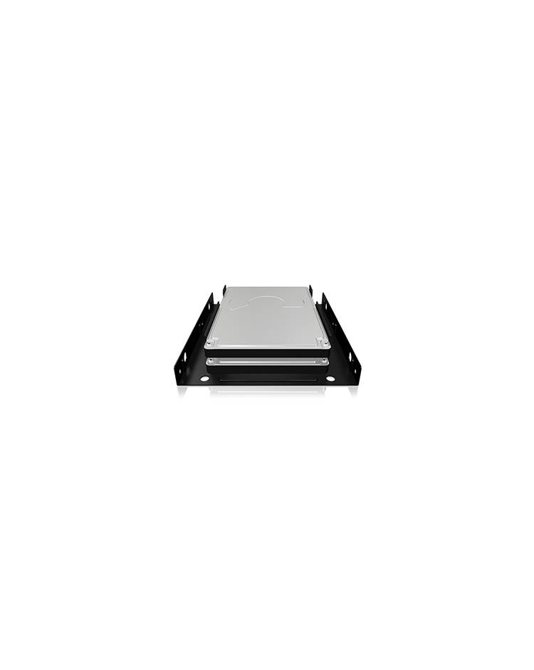 ICY BOX IB-AC643 Einbaurahmen für 2x 2,5" SSD/HDD in einem 3,5" Einschub, Metal 3.5" to 2.5" HDD caddy-3