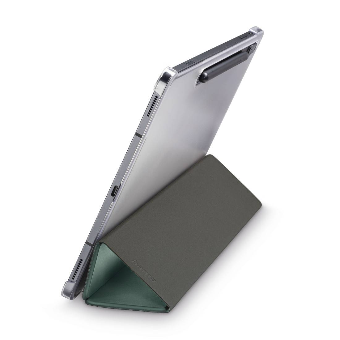 Hama Tablet bag Samsung 27,9 cm (11") Book case Green, Transparent-4