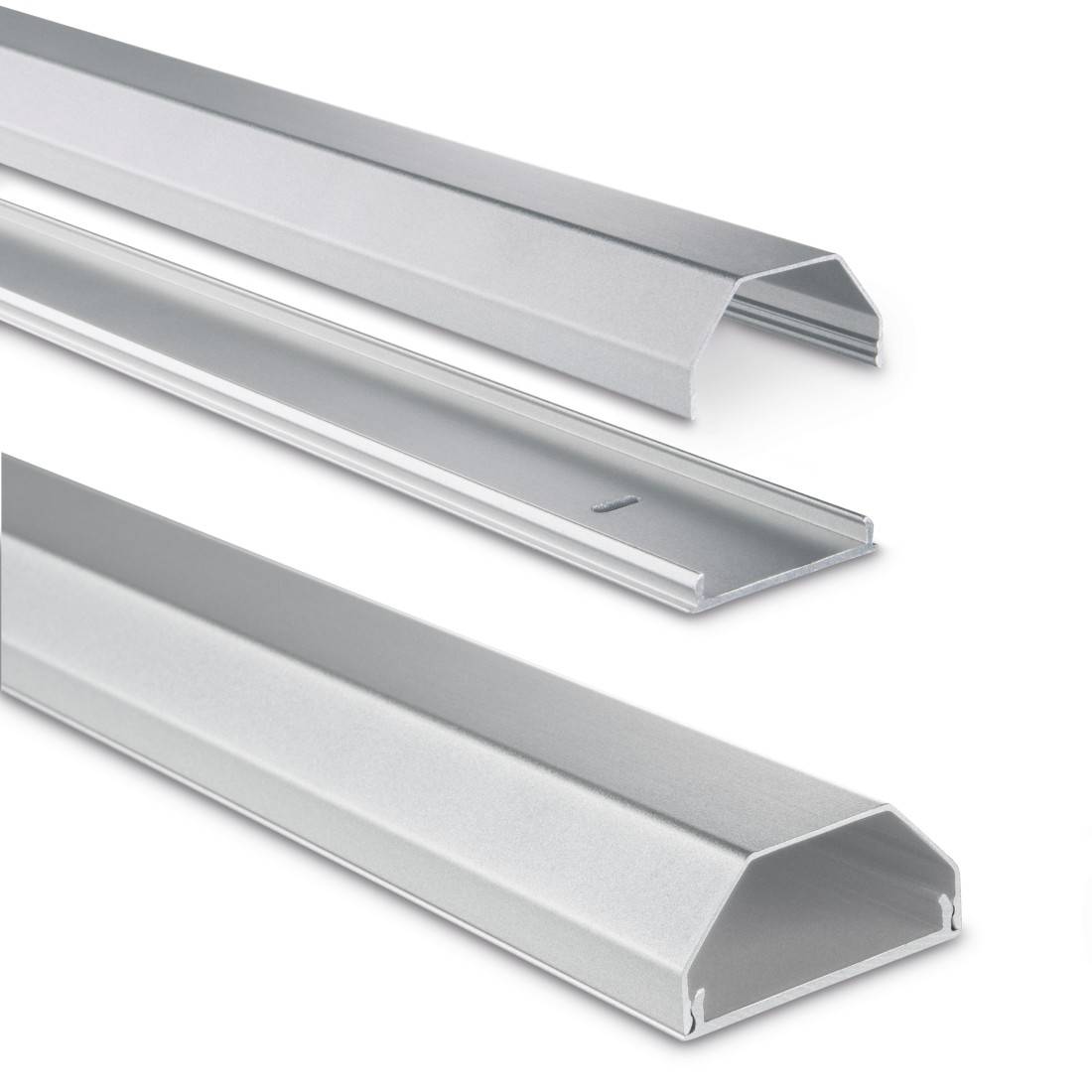 Hama Trunking Aluminium Silver Rigid (L x W x H) 1100 x 50 x 26 mm 1 pc(s) 00020644-1