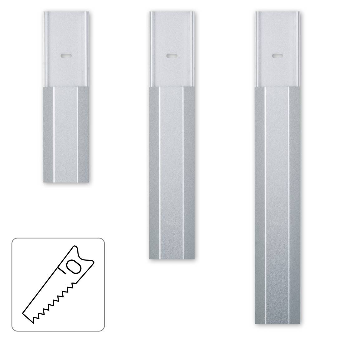 Hama Trunking Aluminium Silver Rigid (L x W x H) 1100 x 50 x 26 mm 1 pc(s) 00020644-4
