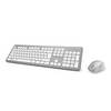 Hama KMW700 Radio Keyboard and mouse set German, QWERTZ Silver, White