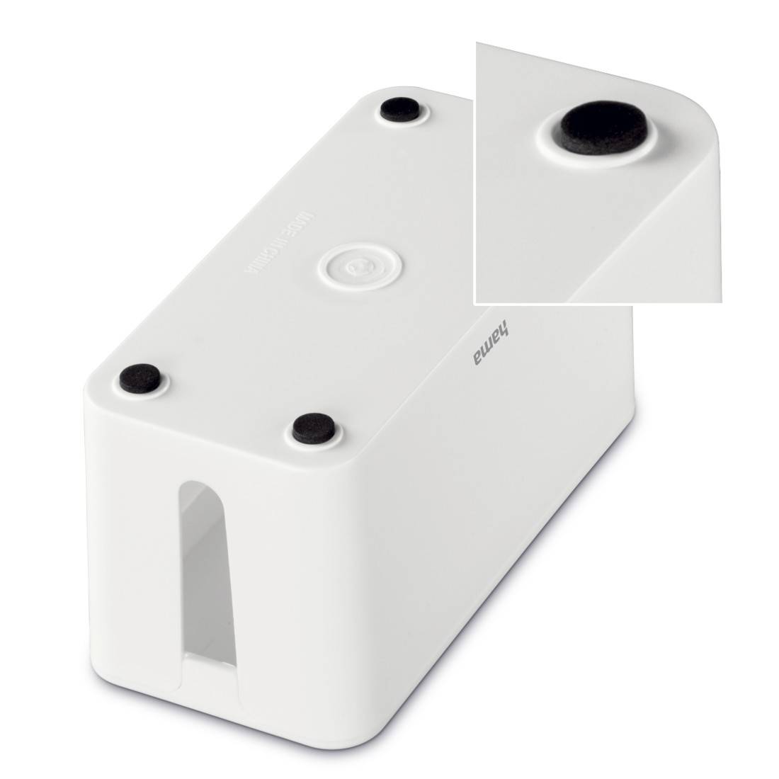 Hama Cable box Plastic White Rigid (L x W x H) 23.5 x 11.8 x 11.5 cm 1 pc(s) 00020661-3