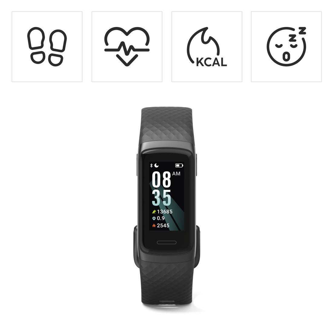 Hama Fit Track 3910 Fitness tracker Black