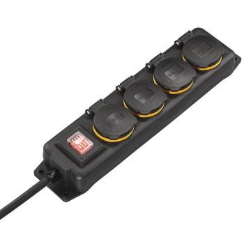 Hama 00137284 Power strip (+ switch) 4x Black PG connector 1 pc(s)-0