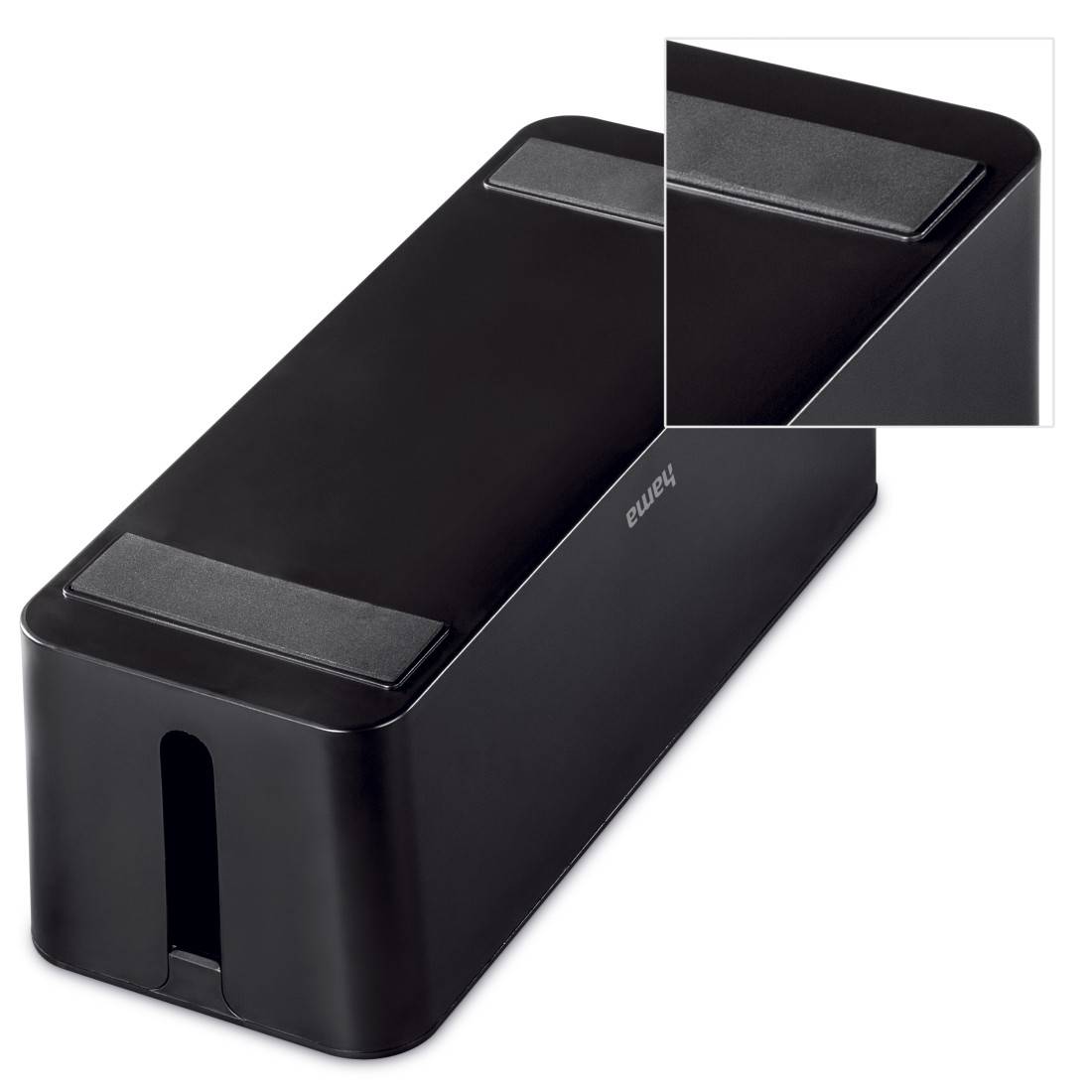 Hama Cable box Plastic Black Rigid (L x W x H) 40 x 15.6 x 13 cm 1 pc(s) 00020664-3