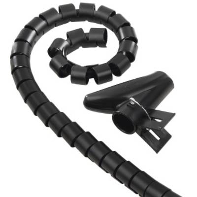 Hama Spiral cable wrap Plastic Black Flexible (Ø x L) 2 cm x 250 cm 1 pc(s)  00020602