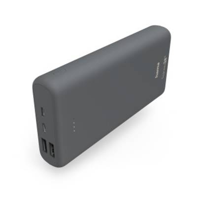 Hama  Power bank 24000 mAh  LiPo USB type A, USB-C® Dark grey 