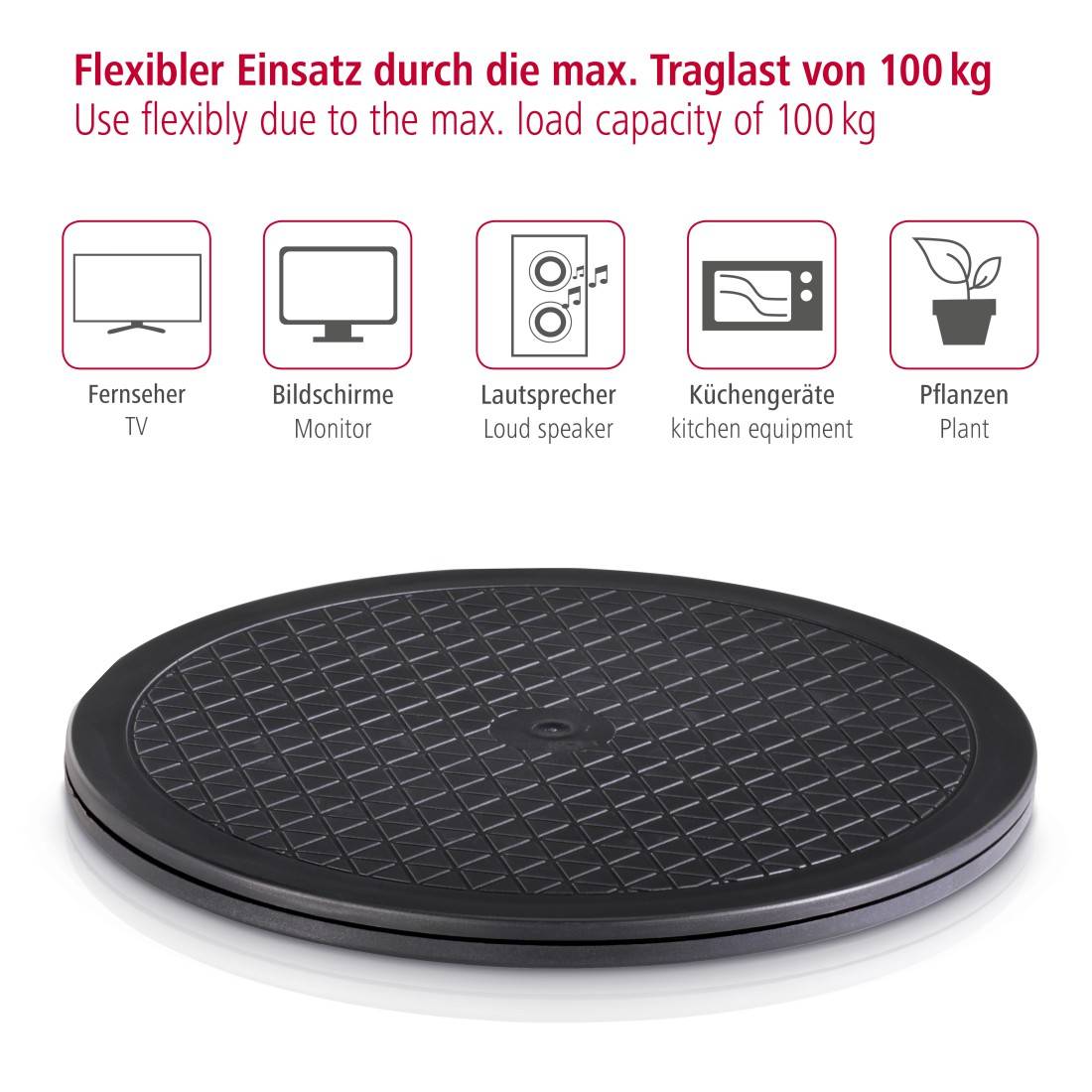 Hama Monitor turntable Black-2