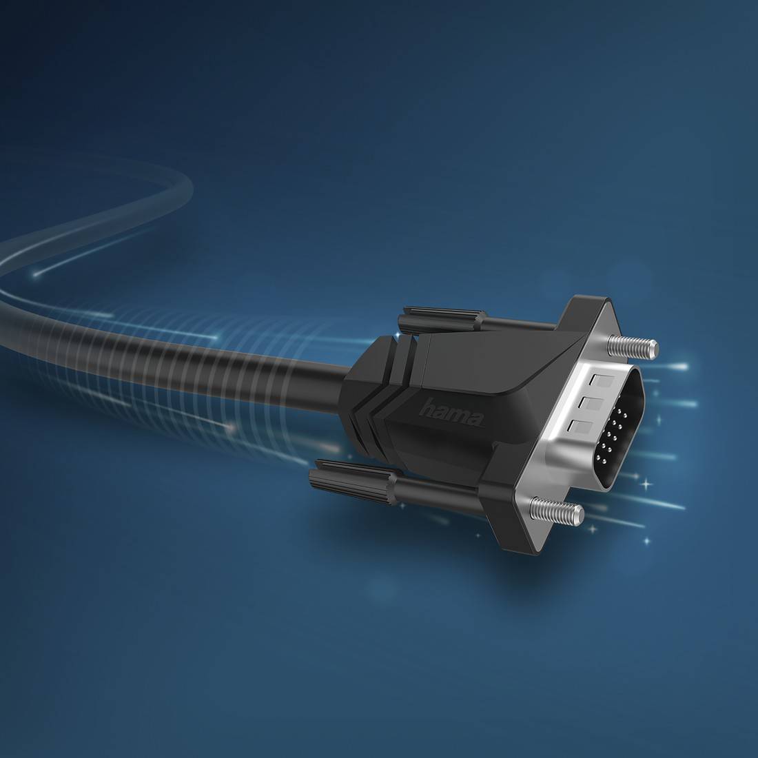 Hama VGA Cable VGA 15-pin plug, VGA 15-pin plug 3.00 m Black 00200708 VGA cable-2