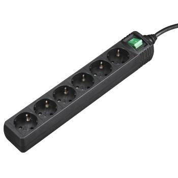 Hama 00121916 Power strip (+ switch) 6x Black PG connector 1 pc(s)-0