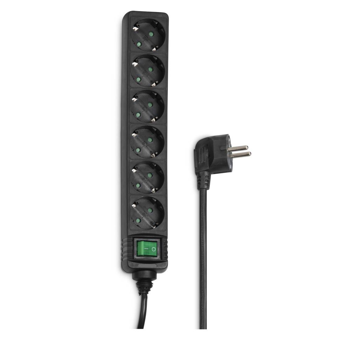 Hama 00121916 Power strip (+ switch) 6x Black PG connector 1 pc(s)-1