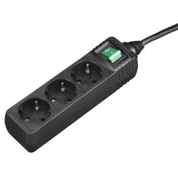 Hama 00121912 Power strip (+ switch) 3x Black PG connector 1 pc(s)-0