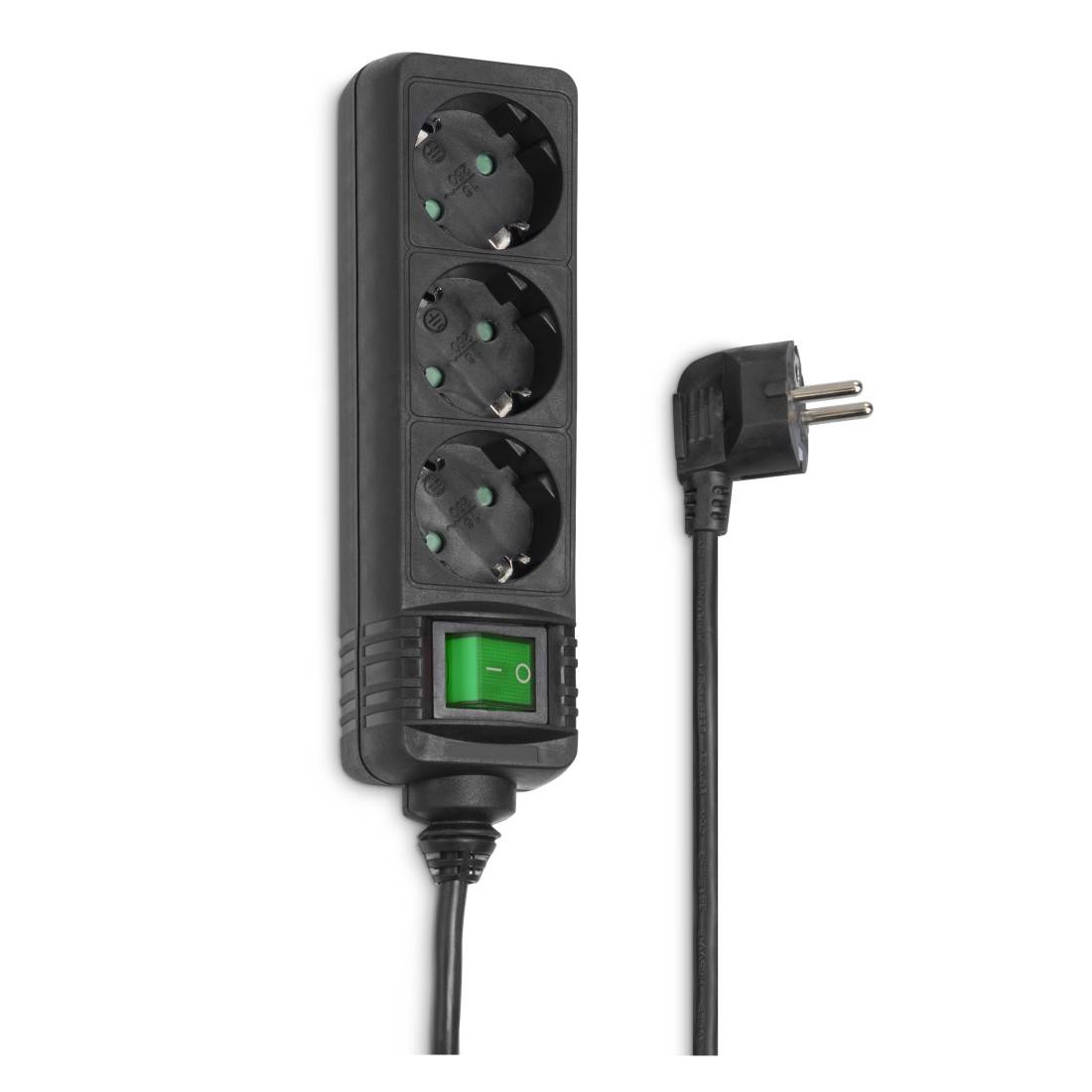 Hama 00121912 Power strip (+ switch) 3x Black PG connector 1 pc(s)-1