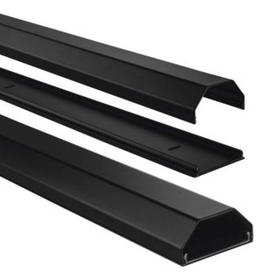 Hama Trunking Aluminium Black Rigid (L x W x H) 1100 x 50 x 26 mm 1 pc(s)  00020645