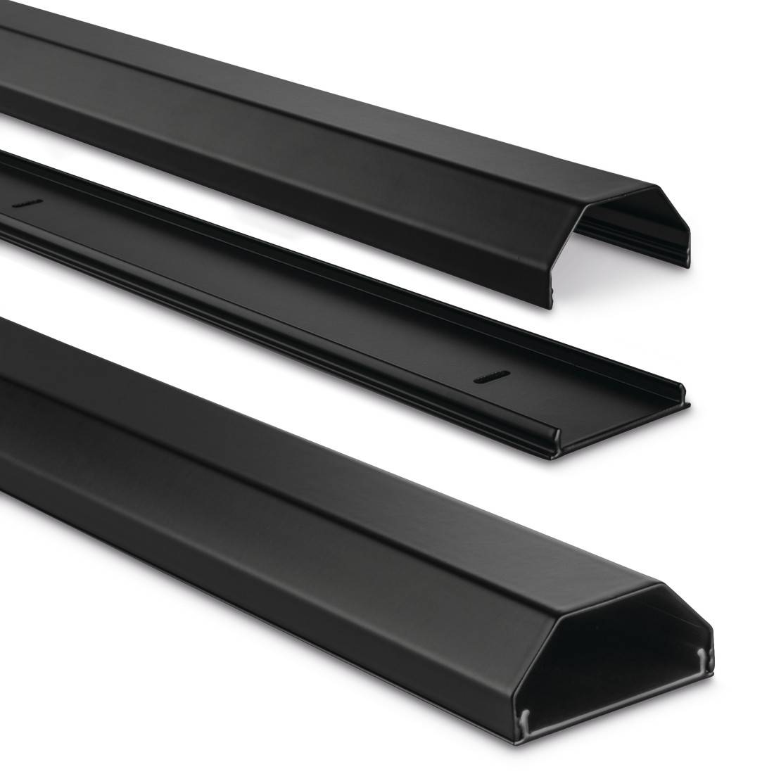 Hama Trunking Aluminium Black Rigid (L x W x H) 1100 x 50 x 26 mm 1 pc(s) 00020645-1