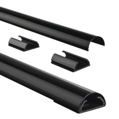 Hama Trunking Aluminium Black Rigid (L x W x H) 1100 x 33 x 18 mm 1 pc(s)  00083170