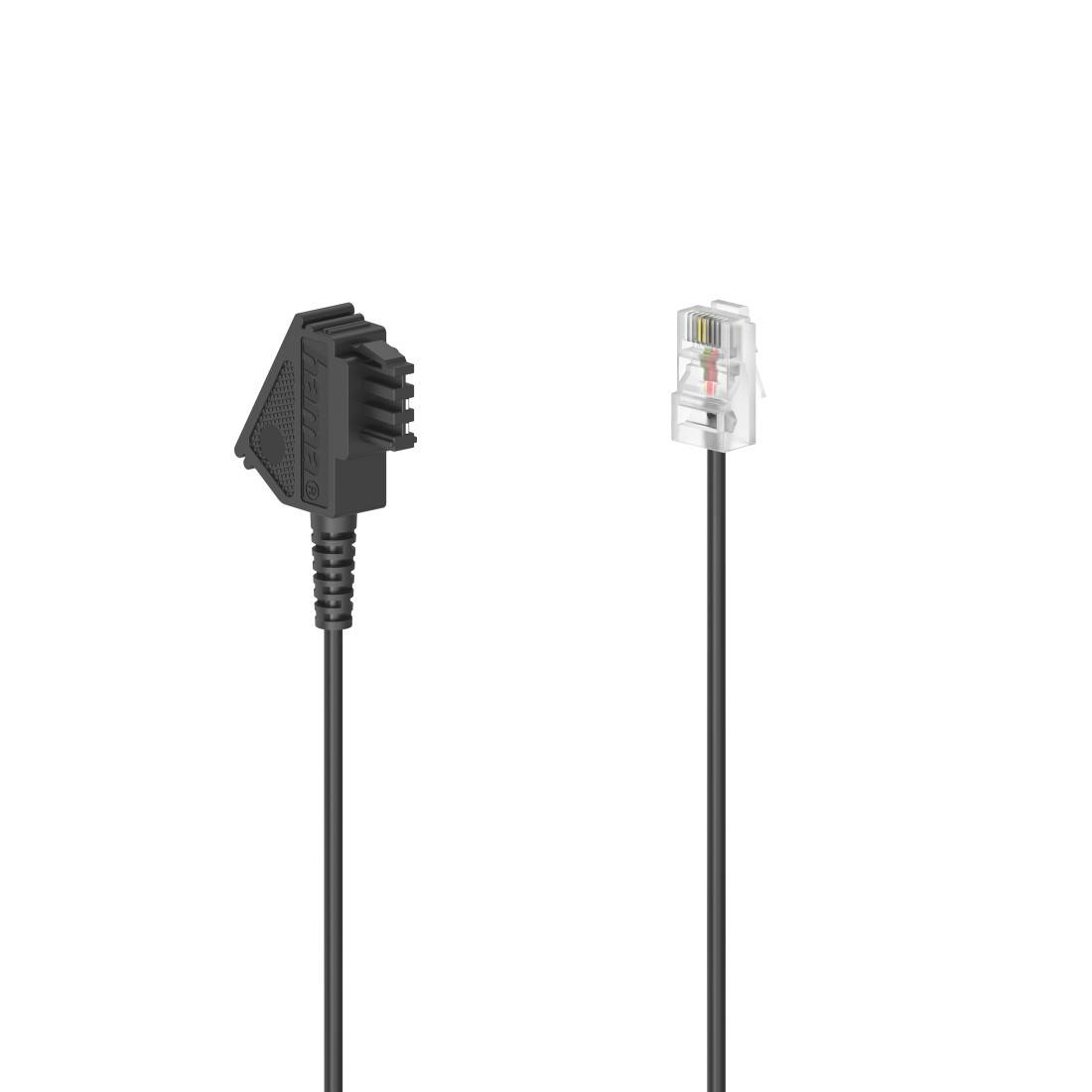Hama DSL Cable [1x TAE-F plug - 1x RJ45 8p2c plug] 0.5 m Black-0