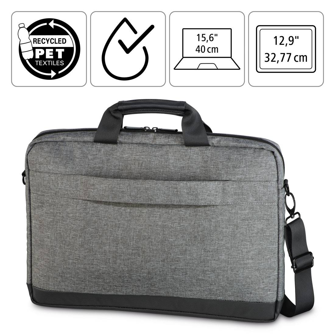 Vagarant 15 in. Casual Style Canvas Laptop Messenger Bag with 15 in. Laptop  Compartment. Gray C31L-GRY - The Home Depot