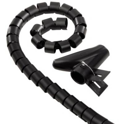 Hama Spiral cable wrap Plastic Black Flexible (Ø x L) 2.5 cm x 200 cm 1 pc(s)  00020643