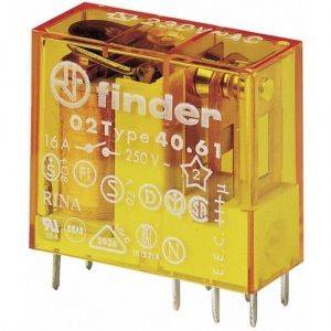 Finder 40.61.8.012.0000 PCB relay 12 V AC 16 A 1 change-over 1 pc(s)