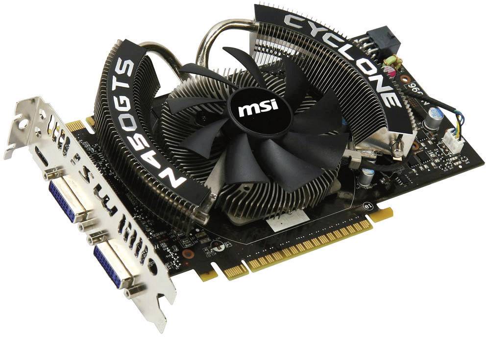 Geforce gts 450 oc - 1 go gddr5 - pci-express 2.0 (n450gts cyclone 1gd5/oc) (4719072184292)