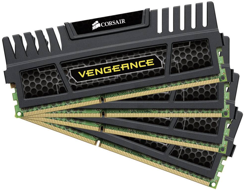 Corsair PC RAM kit Vengeance ® CMZ16GX3M4A1600C9 16 GB 4 x 4 GB DDR3 RAM 1600 MHz CL9 9-9-24