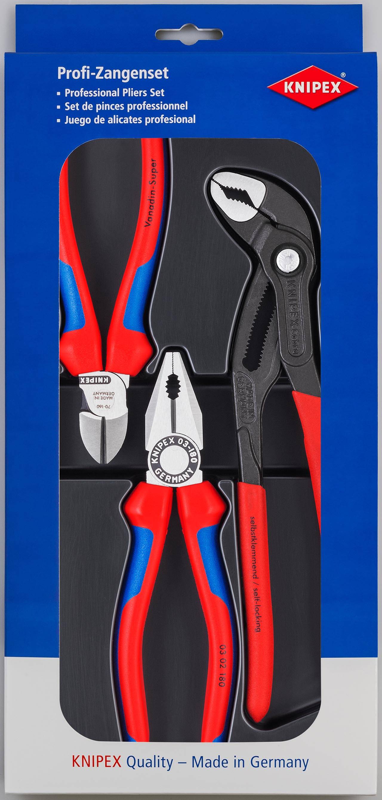 Buy Knipex 00 20 09 V01 Workshop Pliers Set 3 piece Conrad Electronic