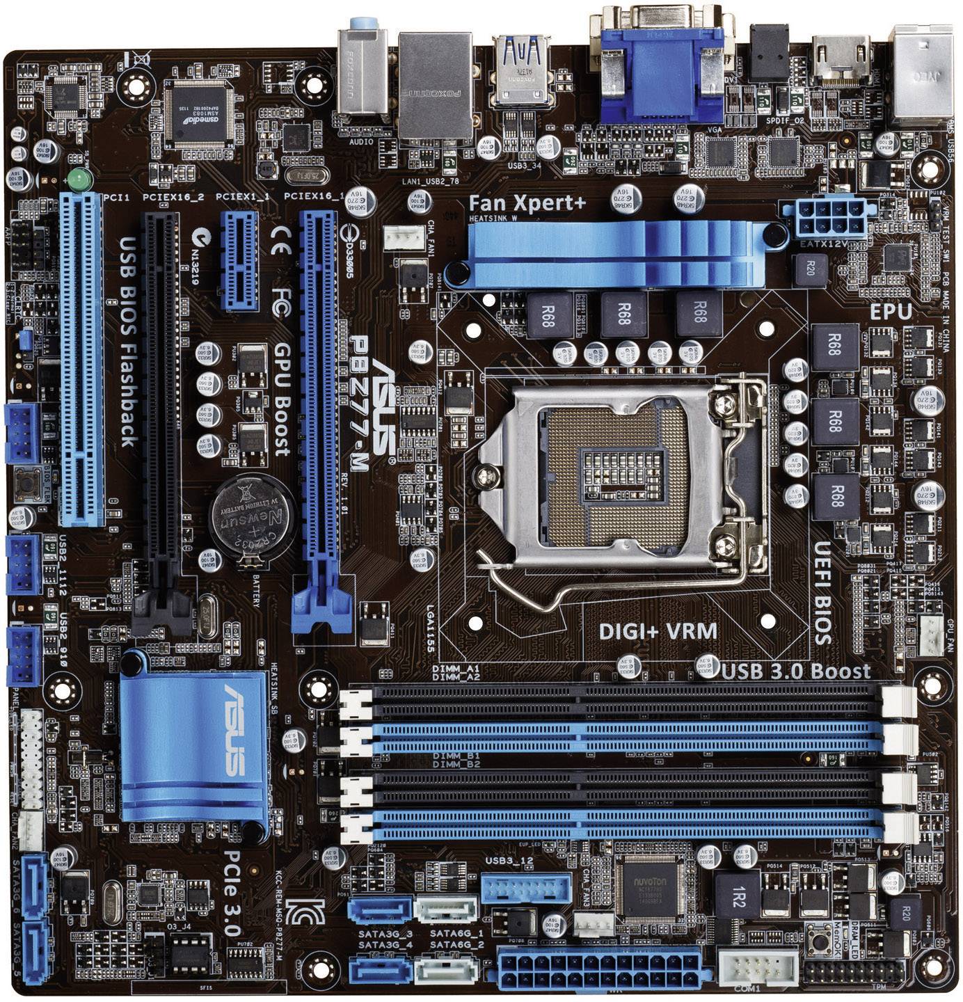 Asus P8Z77-M Motherboard PC base Intel® 1155 Form factor Micro-ATX 