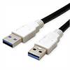 Bachmann USB cable USB 3.2 1st Gen USB-A plug, USB-A plug 1 m Black Shielded 918.176