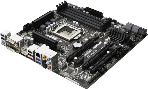 ASRock Z77 Pro4-M Motherboard PC base Intel® 1155 Form factor Micro-ATX