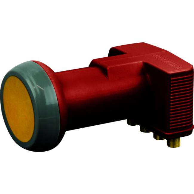 Schwaiger SPS7944R531 Quad LNB LNB feed size: 40 mm weatherproof Brick red-0