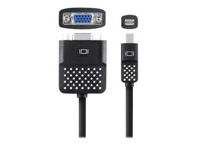 Belkin F2CD028bt DisplayPort / VGA Adapter [1x Mini DisplayPort plug - 1x VGA socket] Black 10.00 cm-1