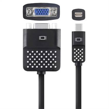 Belkin F2CD028bt DisplayPort / VGA Adapter [1x Mini DisplayPort plug - 1x VGA socket] Black 10.00 cm-3
