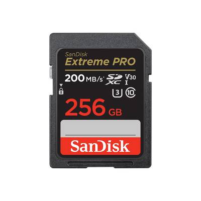 SanDisk Extreme PRO SDXC card  256 GB Class 10 UHS-I shockproof, Waterproof