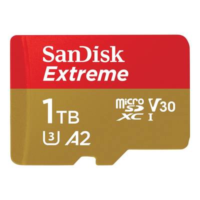 SanDisk Extreme microSDXC card  1024 GB UHS-Class 3 shockproof, Waterproof