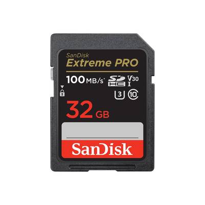 SanDisk Extreme PRO SDHC card  32 GB Class 10 UHS-I shockproof, Waterproof