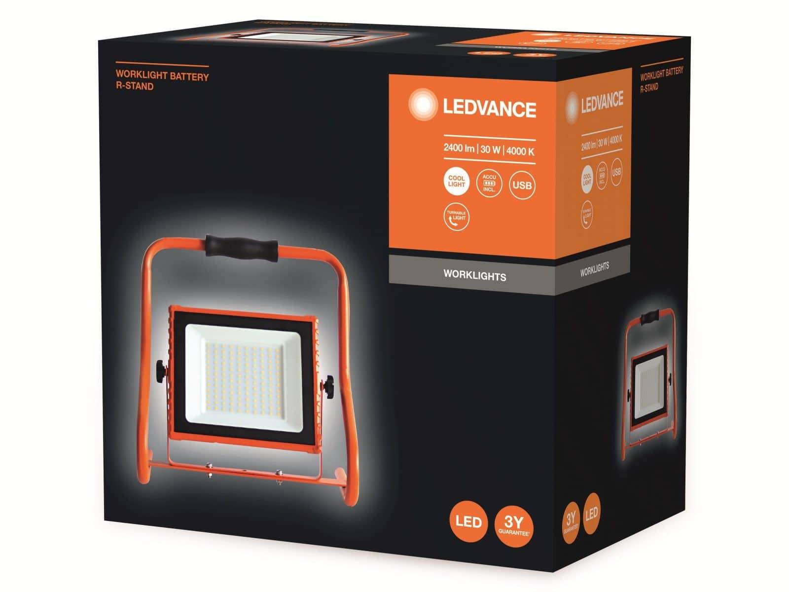 Symbol image for LEDVANCE WORKLIGHTS BATTERY 30W LED industrial light 30 W 2400 lm Cool white 4058075576513