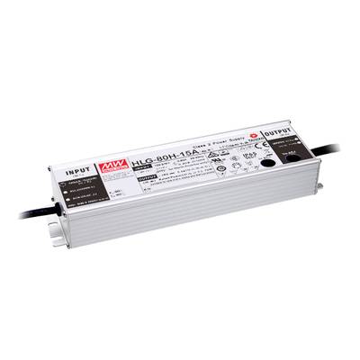 Mean Well HLG-80H-24A LED driver, LED transformer  Constant voltage, Constant current 81.6 W 3.4 A 24 V DC PFC circuit, 