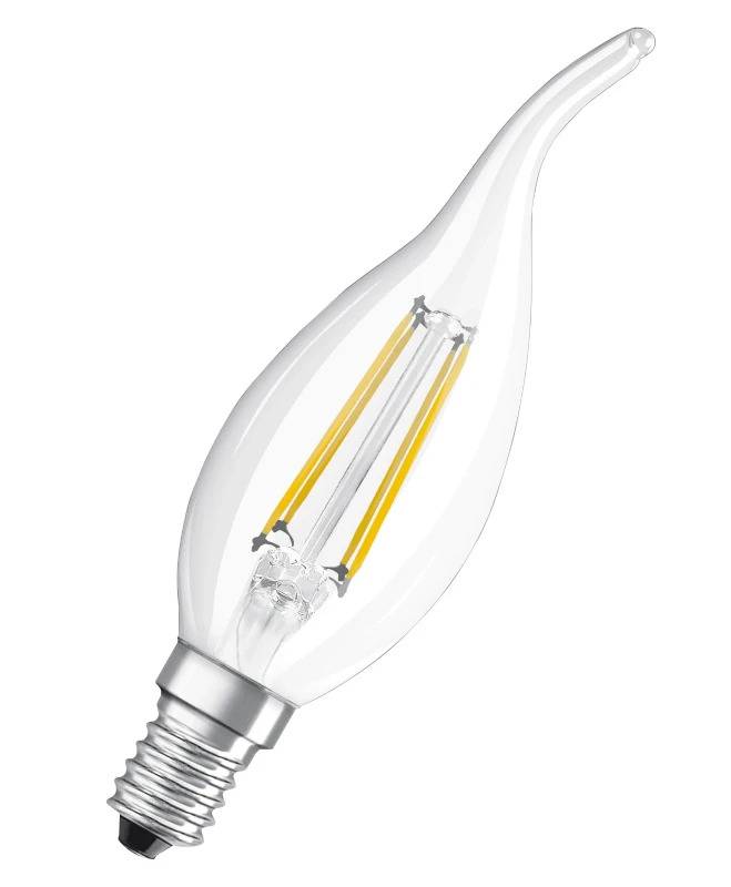 OSRAM HOMELIGHTING 4058075434226 LED (monochrome) EEC E (A - G) E14 Candle shape windswept 4 W = 40 W Warm white (Ø x H)-1