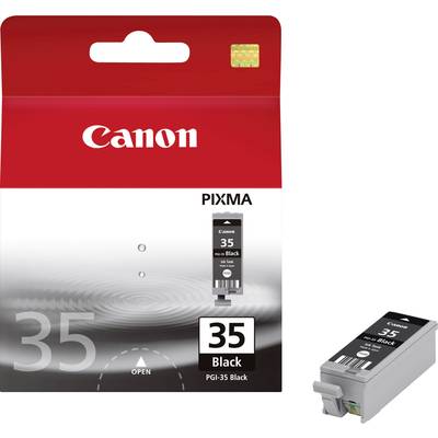 Canon printer cartridge packaging labelled '35 Black'. Contains a black ink cartridge for PIXMA printers.